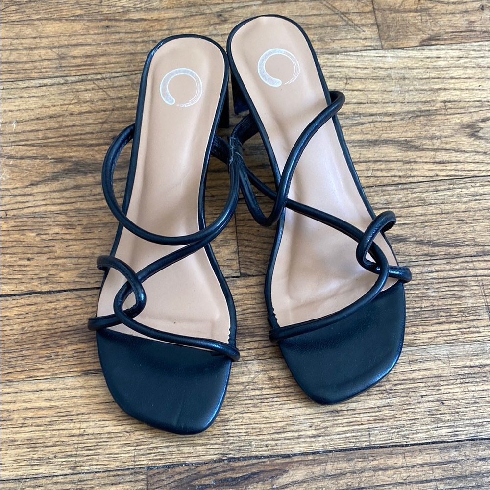 Elegant Black Strappy Women's Sandals